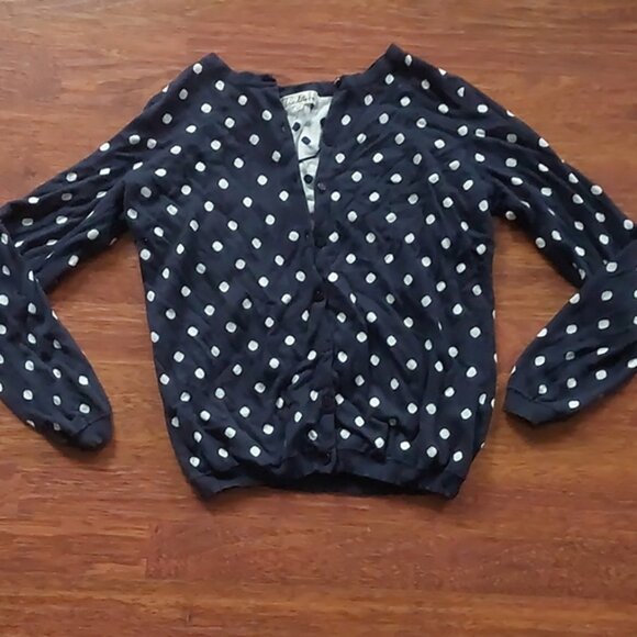 Tradition Sweaters - Polka dot cardigan